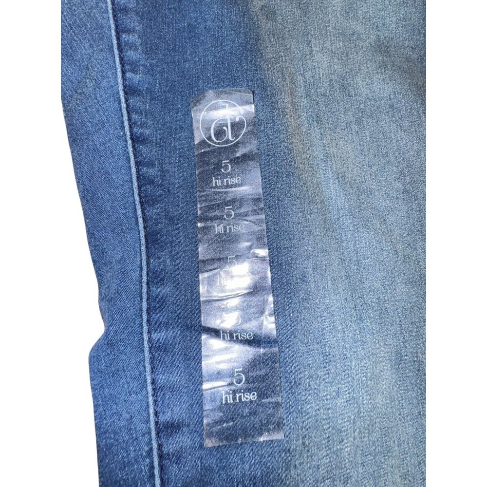 New Hi Rise Faded Blue Denim Jeans From Decree Size 5 - Picture 5 of 9